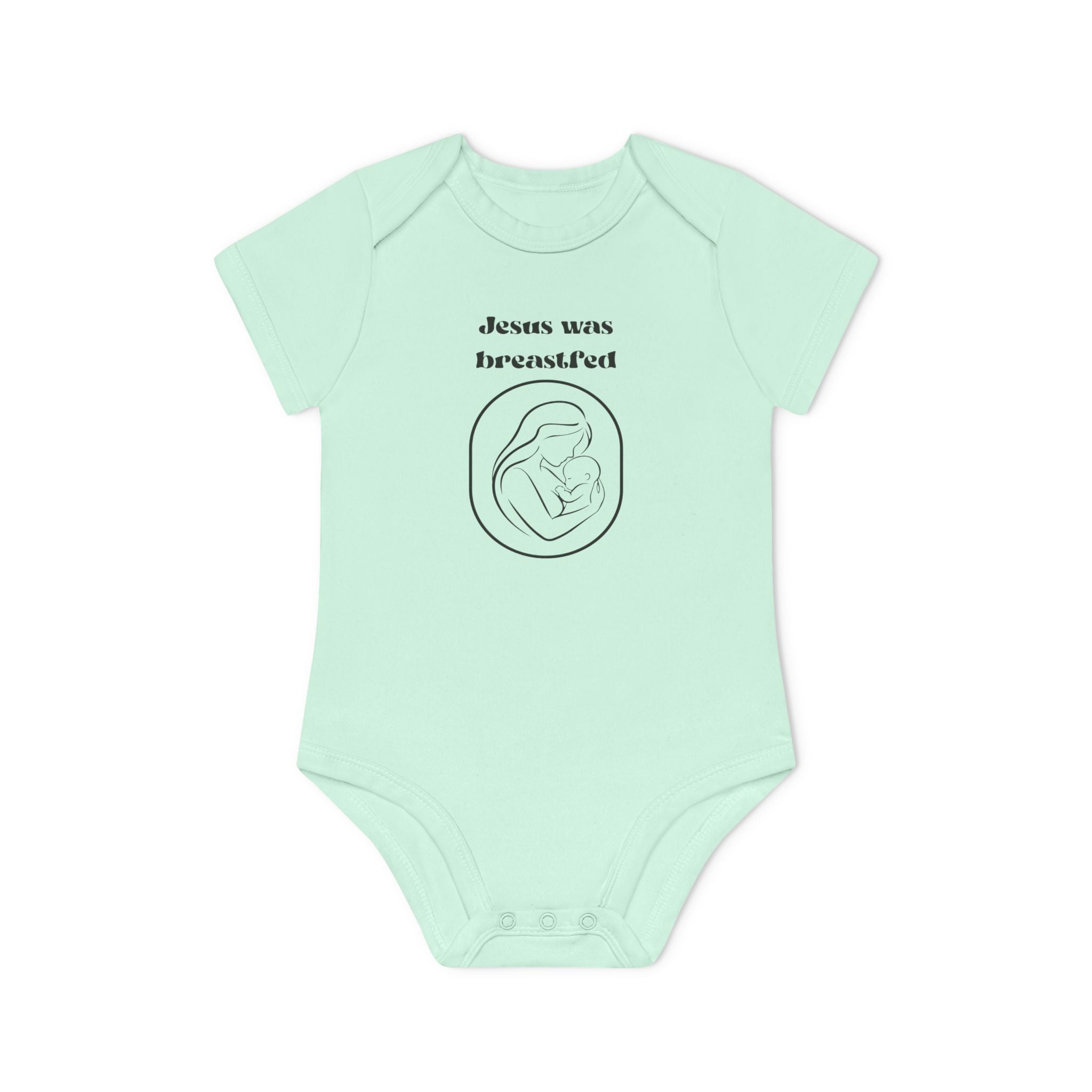 Jesus was breastfed Baby Organic Short Sleeve Bodysuit