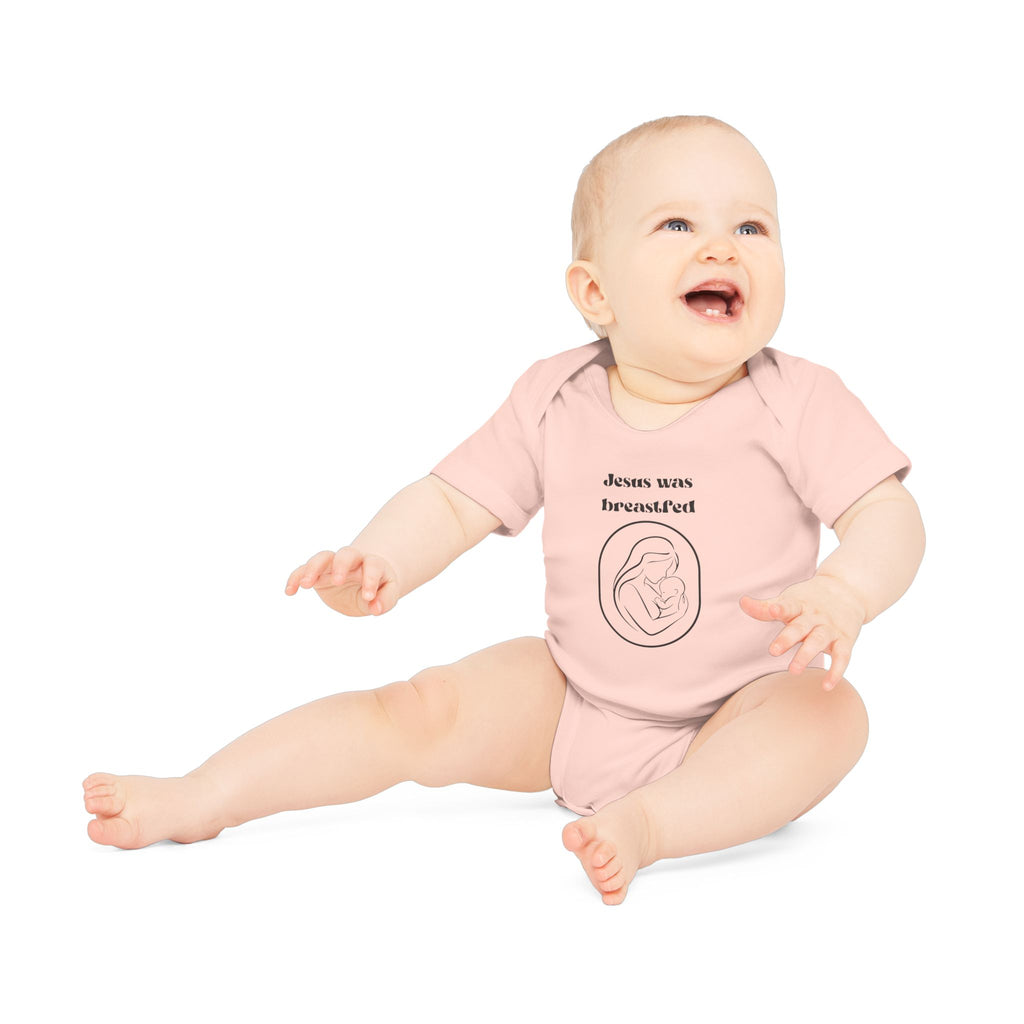 Jesus was breastfed Baby Organic Short Sleeve Bodysuit