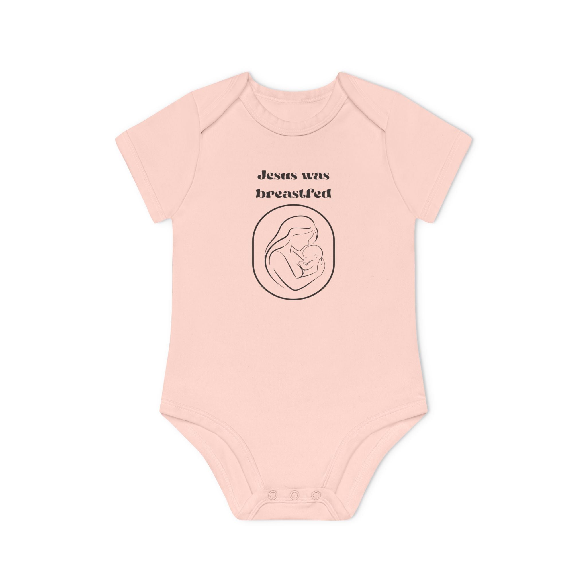 Jesus was breastfed Baby Organic Short Sleeve Bodysuit