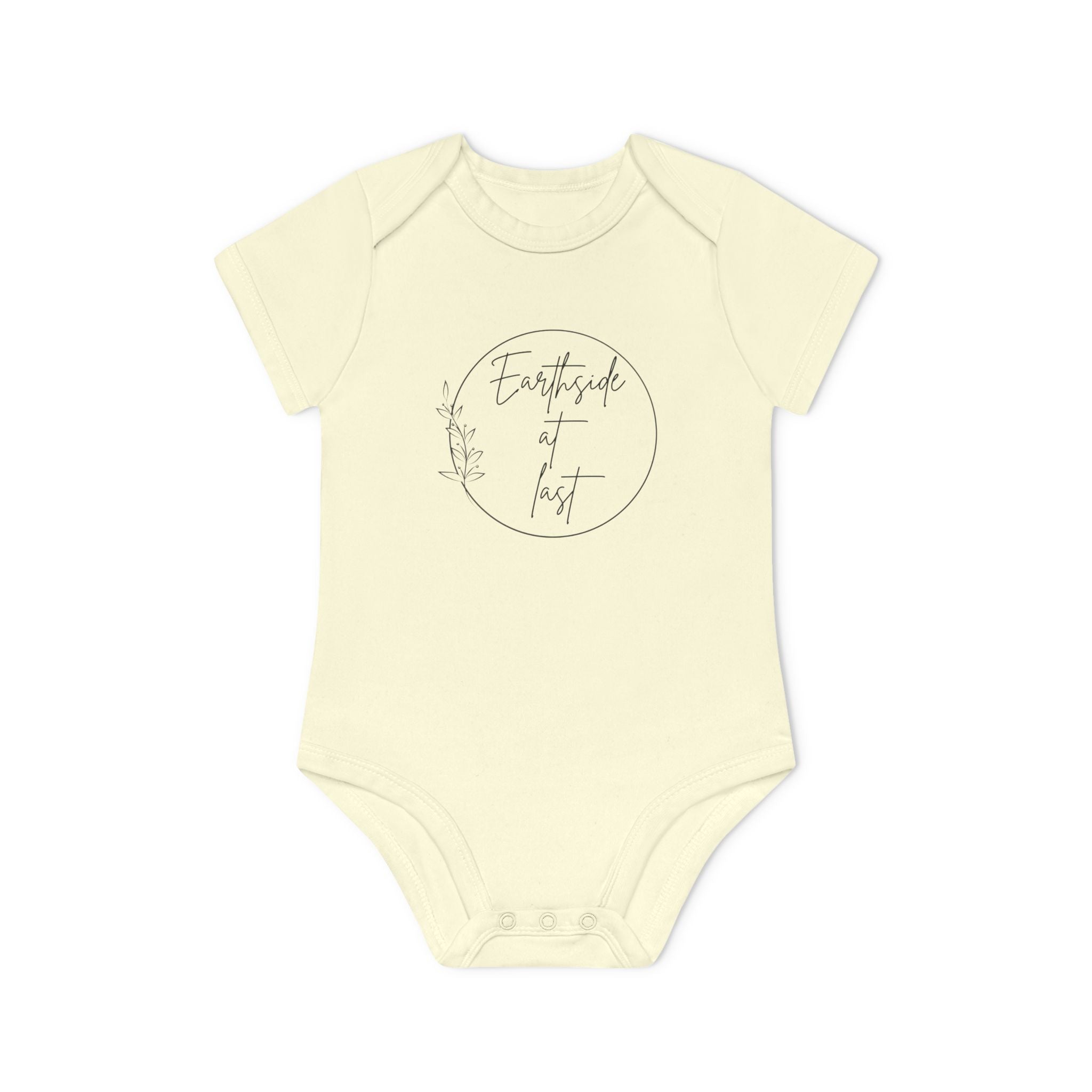Earthside at last Baby Organic Short Sleeve Bodysuit