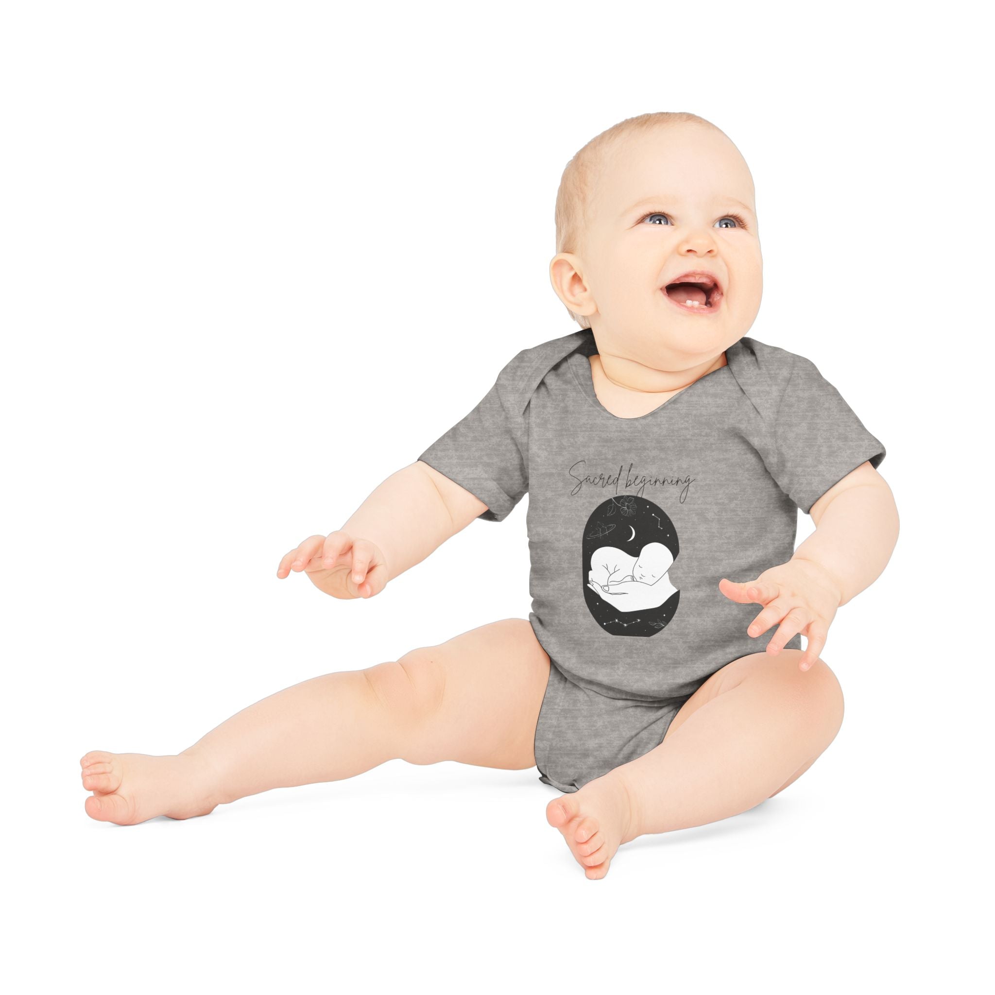 Sacred Beginnings Baby Organic Short Sleeve Bodysuit