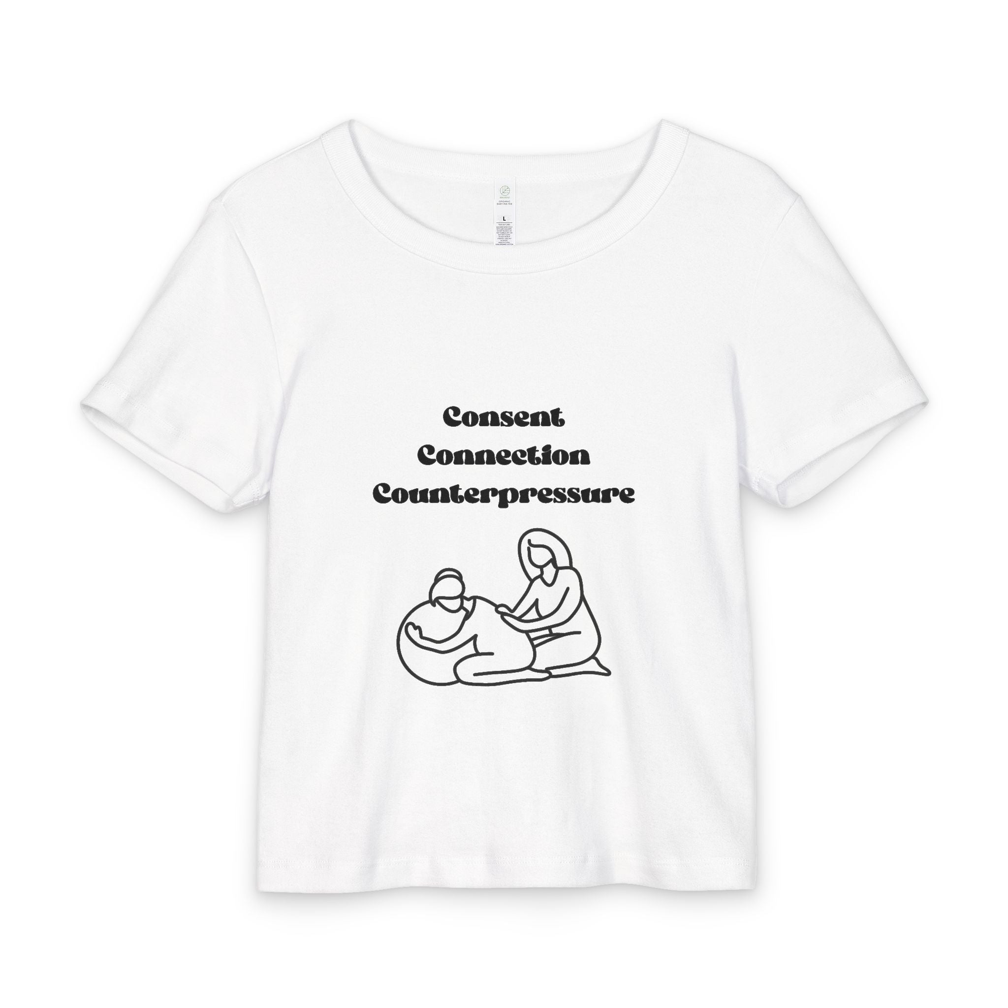 Consent connection counterpressure - Organic Rib Baby Tee