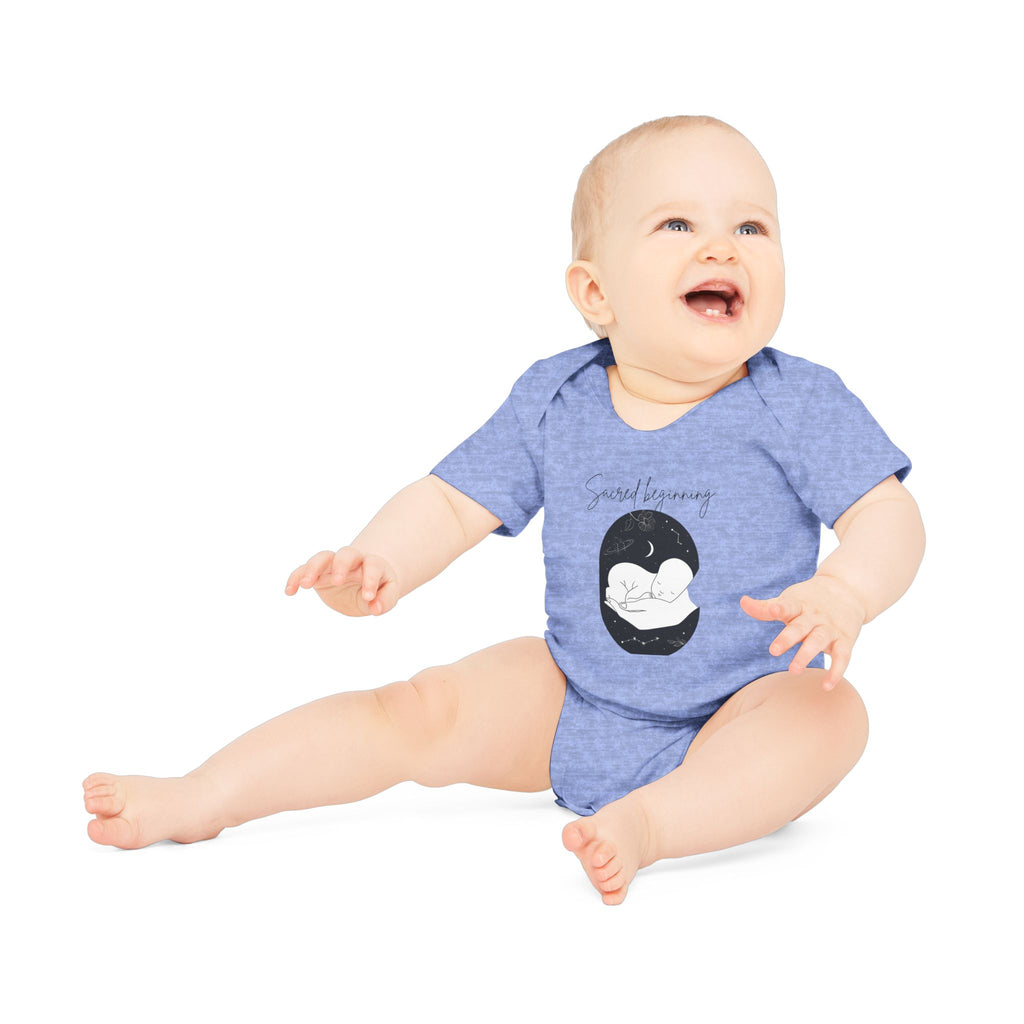 Sacred Beginnings Baby Organic Short Sleeve Bodysuit