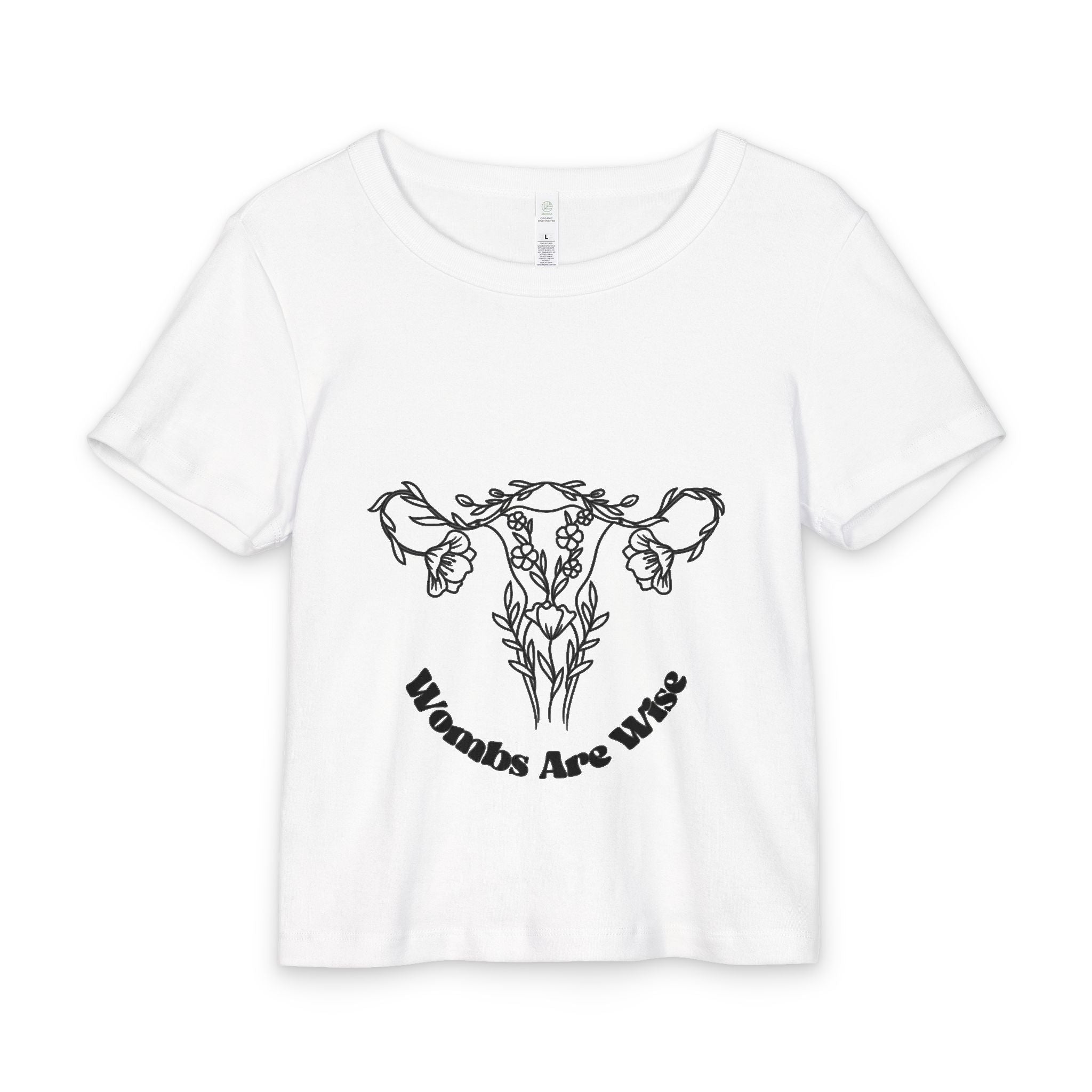 Wombs are Wise - Organic Rib Baby Tee
