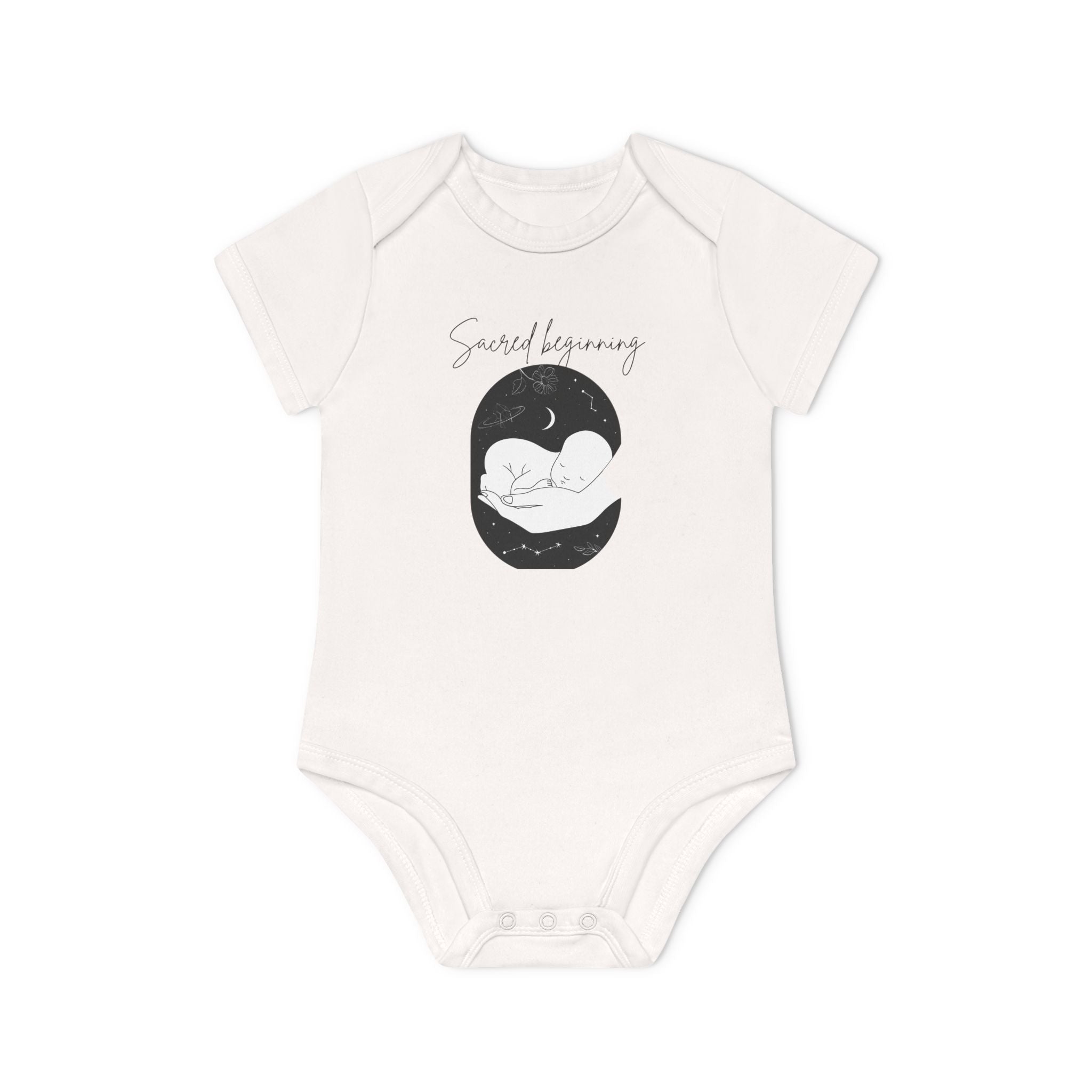 Sacred Beginnings Baby Organic Short Sleeve Bodysuit