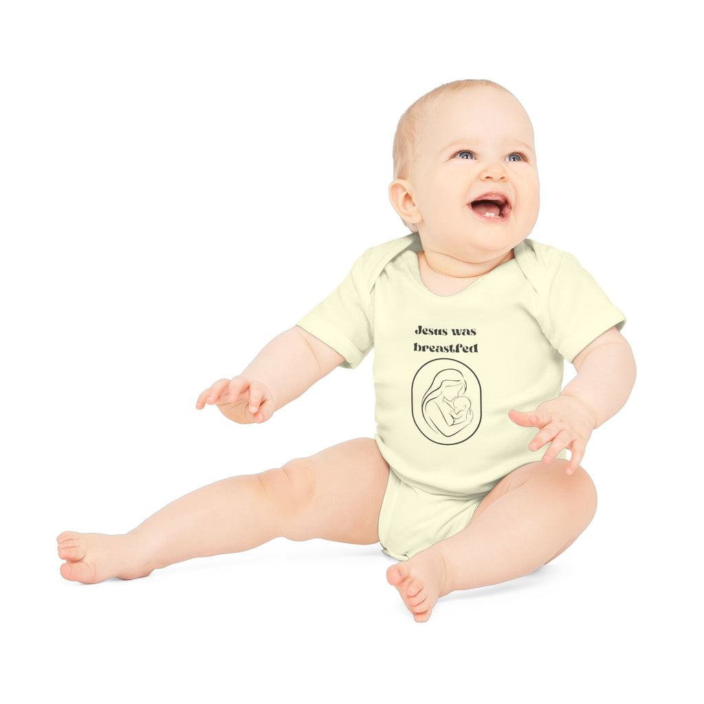 Jesus was breastfed Baby Organic Short Sleeve Bodysuit