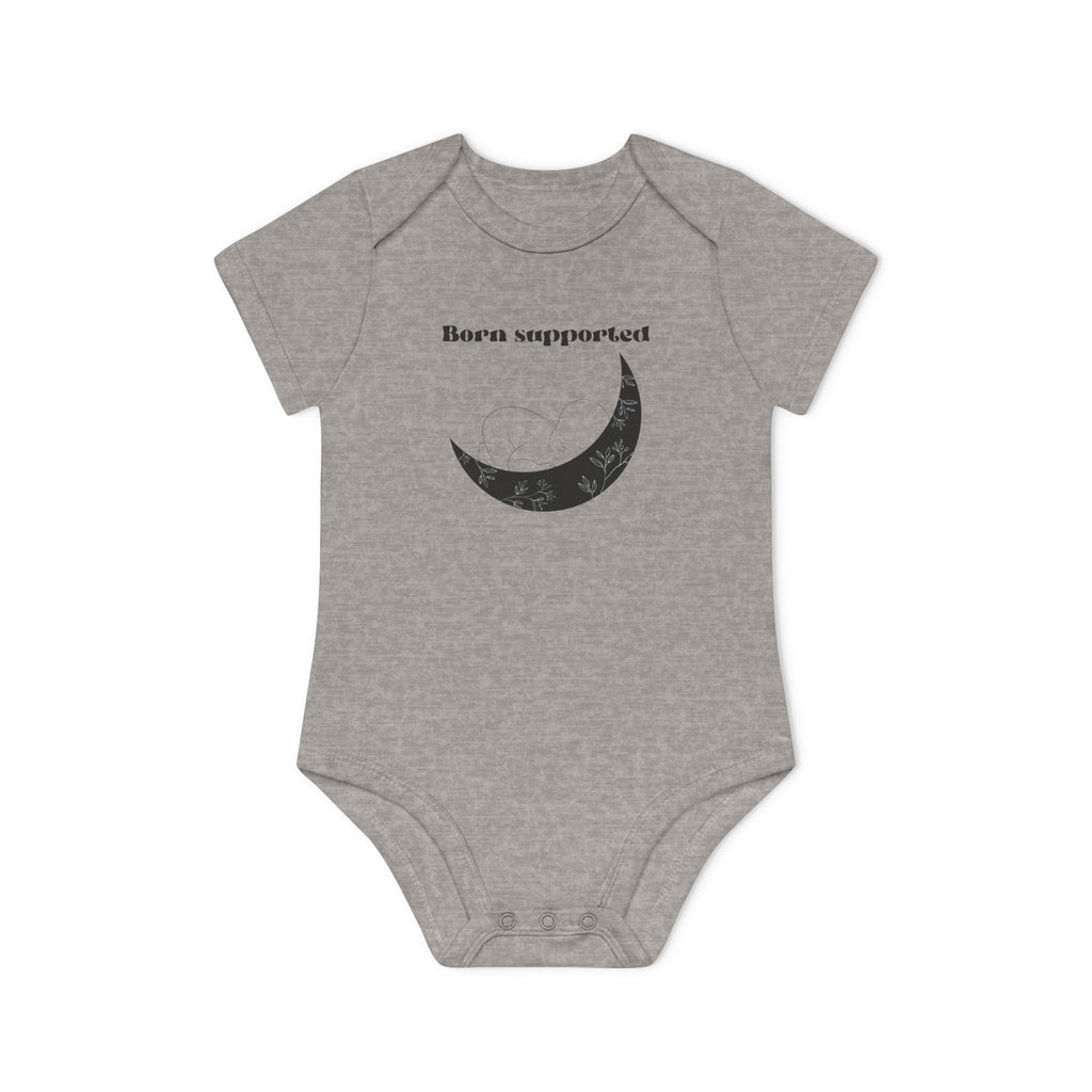 Born Supported Baby Organic Short Sleeve Bodysuit