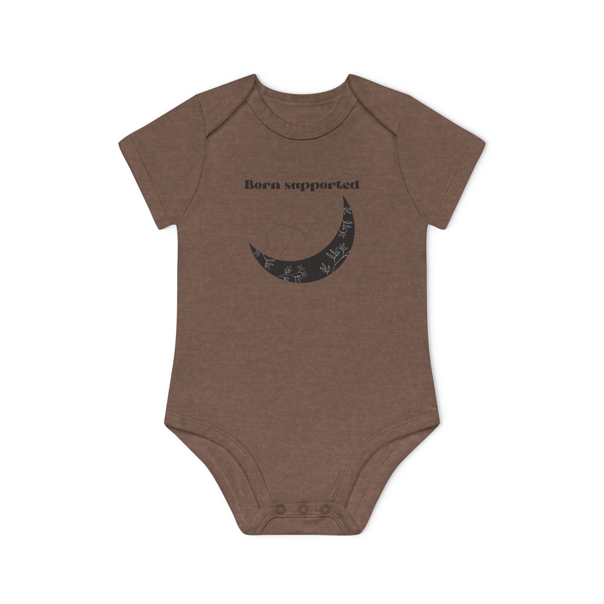 Born Supported Baby Organic Short Sleeve Bodysuit