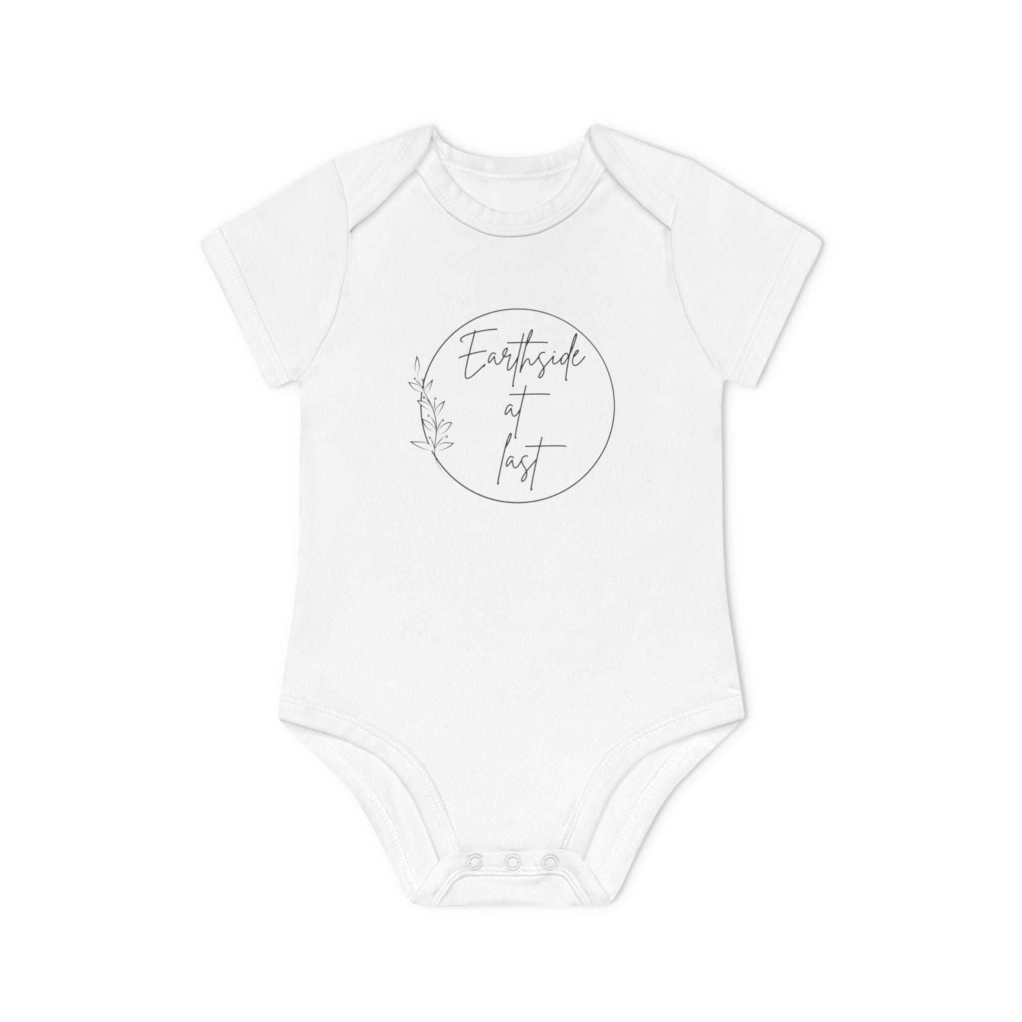 Earthside at last Baby Organic Short Sleeve Bodysuit