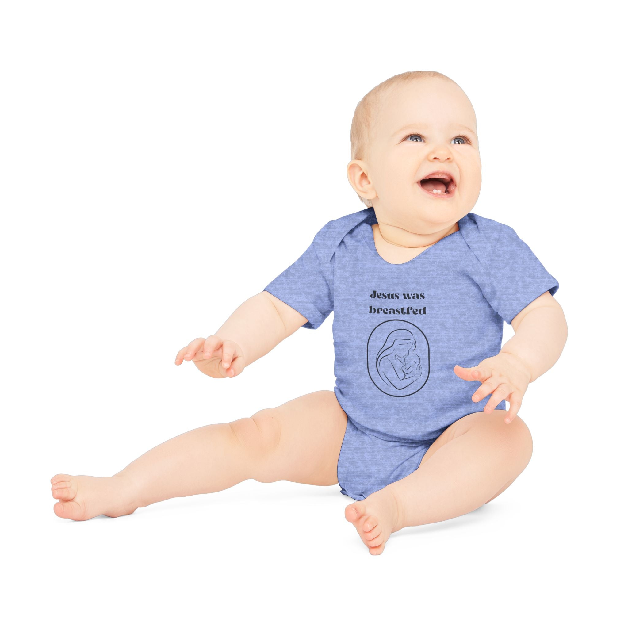 Jesus was breastfed Baby Organic Short Sleeve Bodysuit