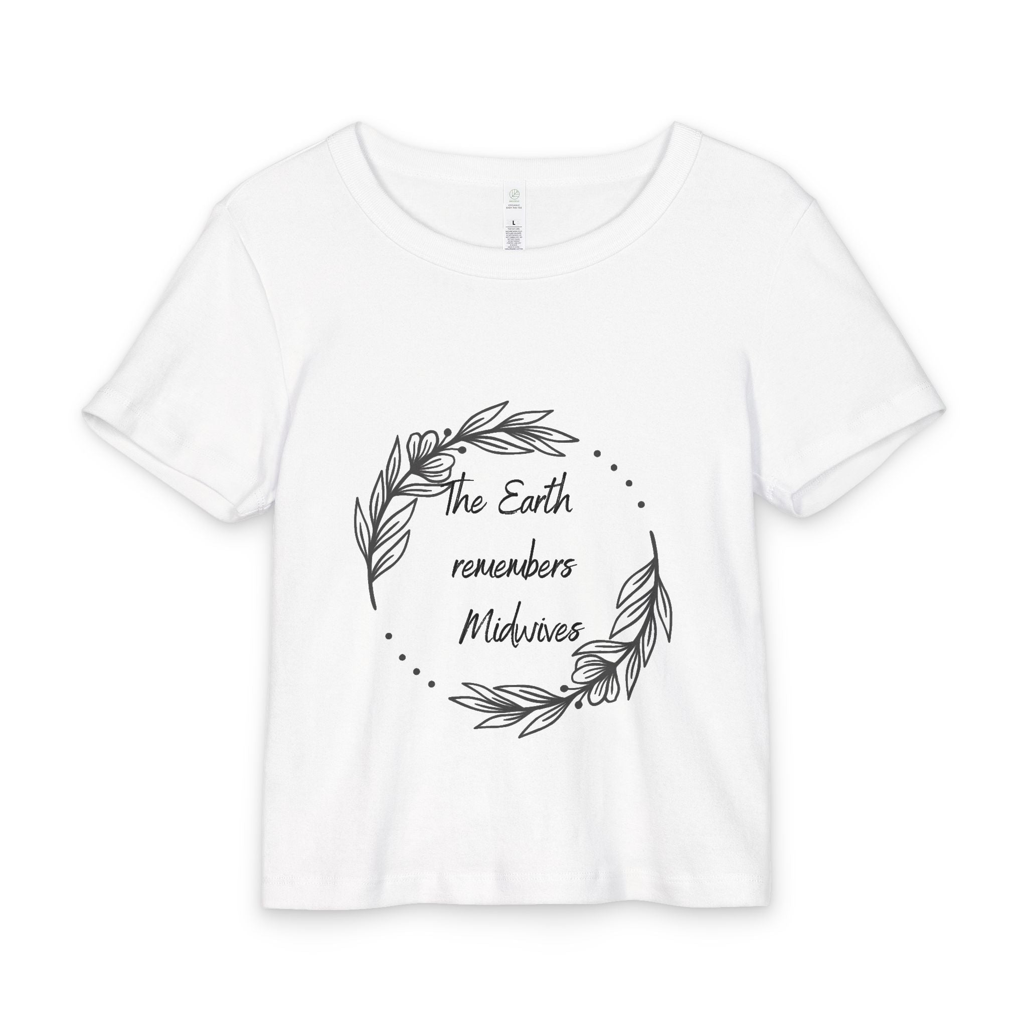 The Earth remembers Midwives Organic Rib Baby Tee