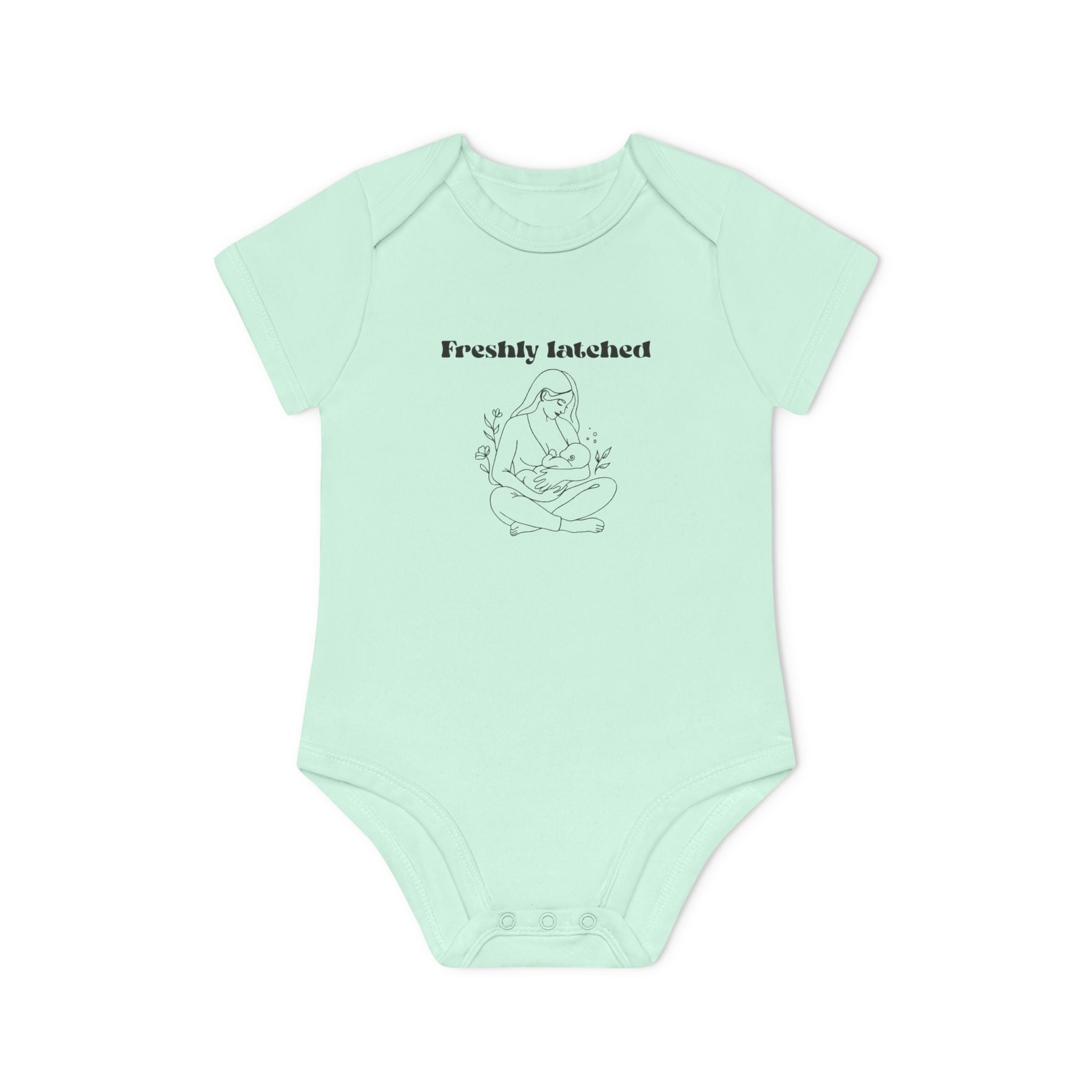 Earthside at last Baby Organic Short Sleeve Bodysuit