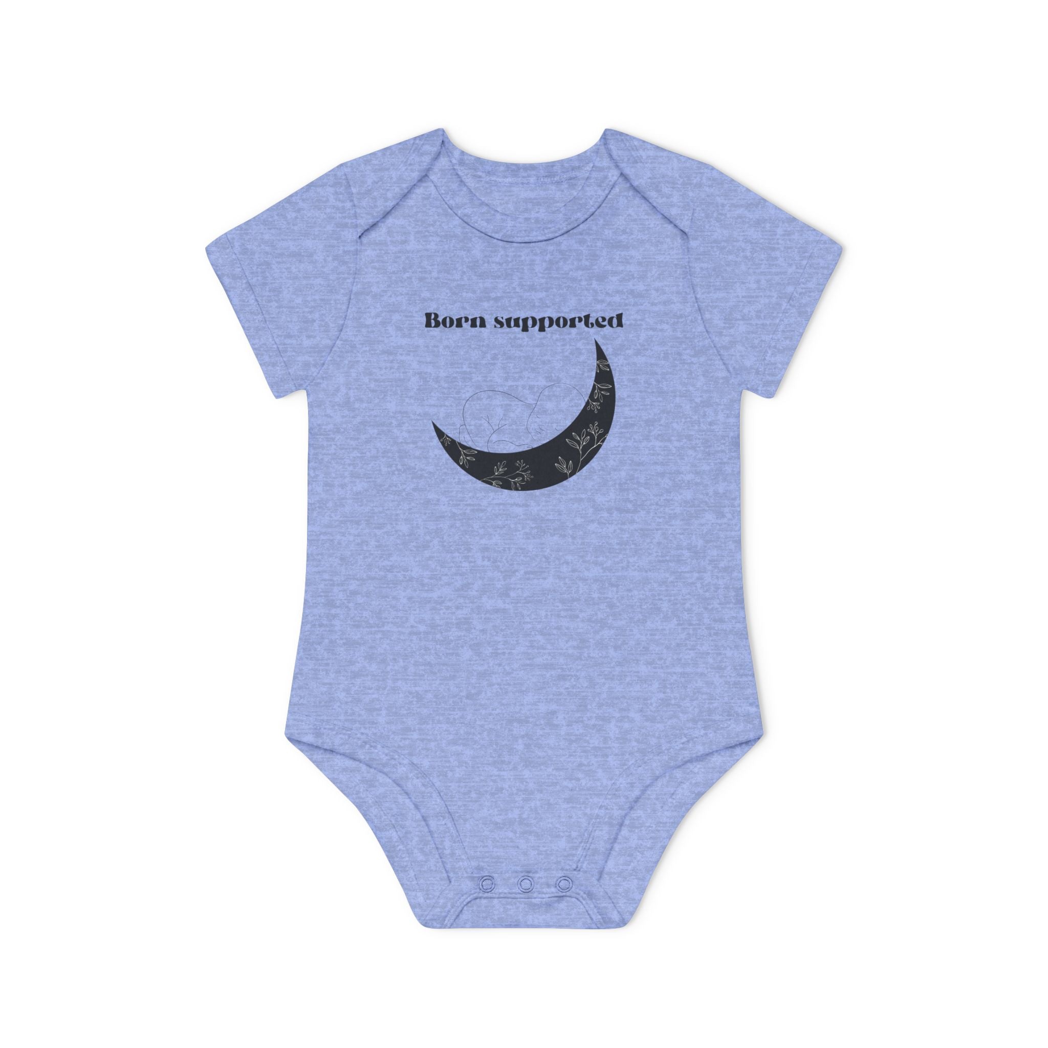 Born Supported Baby Organic Short Sleeve Bodysuit