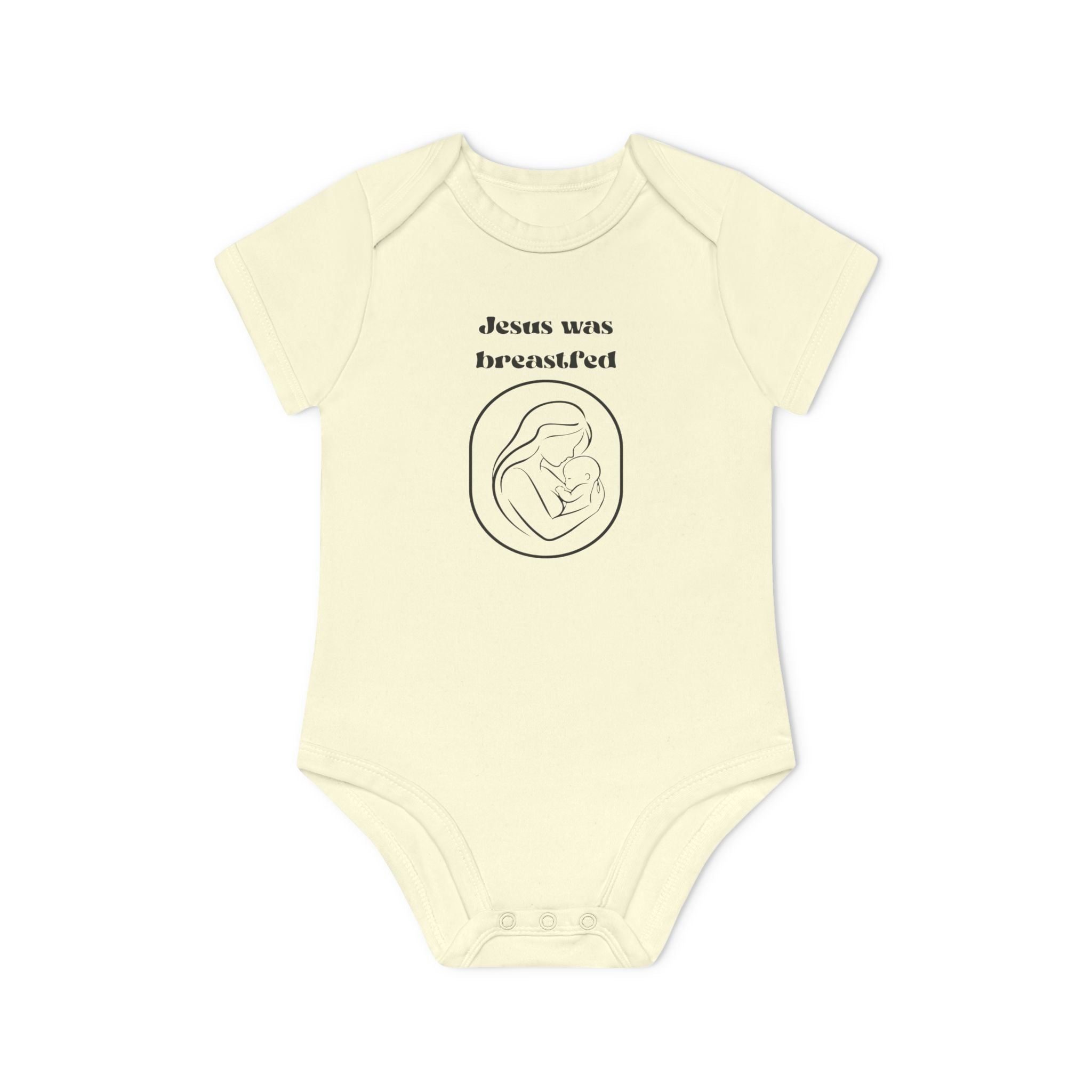 Jesus was breastfed Baby Organic Short Sleeve Bodysuit