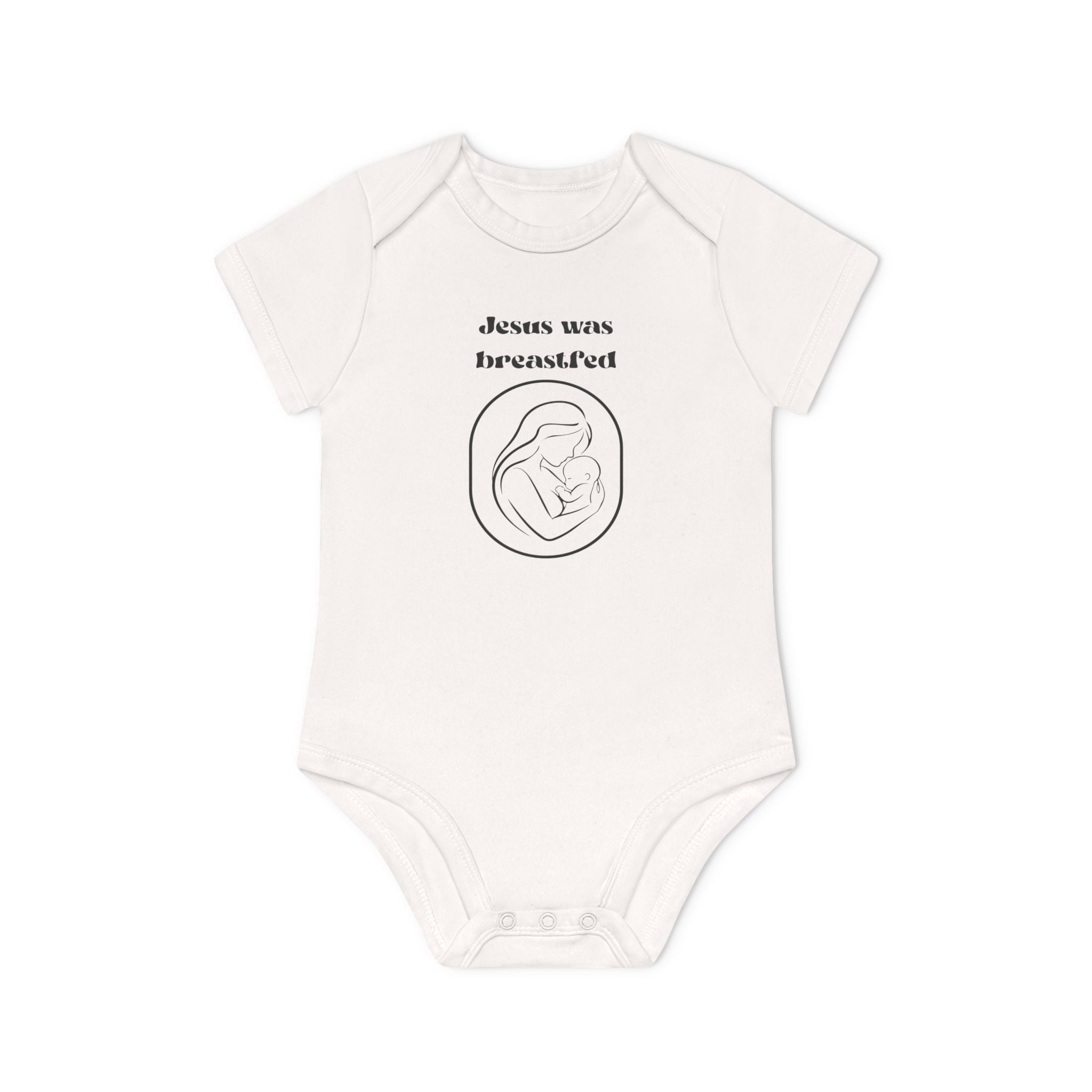 Jesus was breastfed Baby Organic Short Sleeve Bodysuit