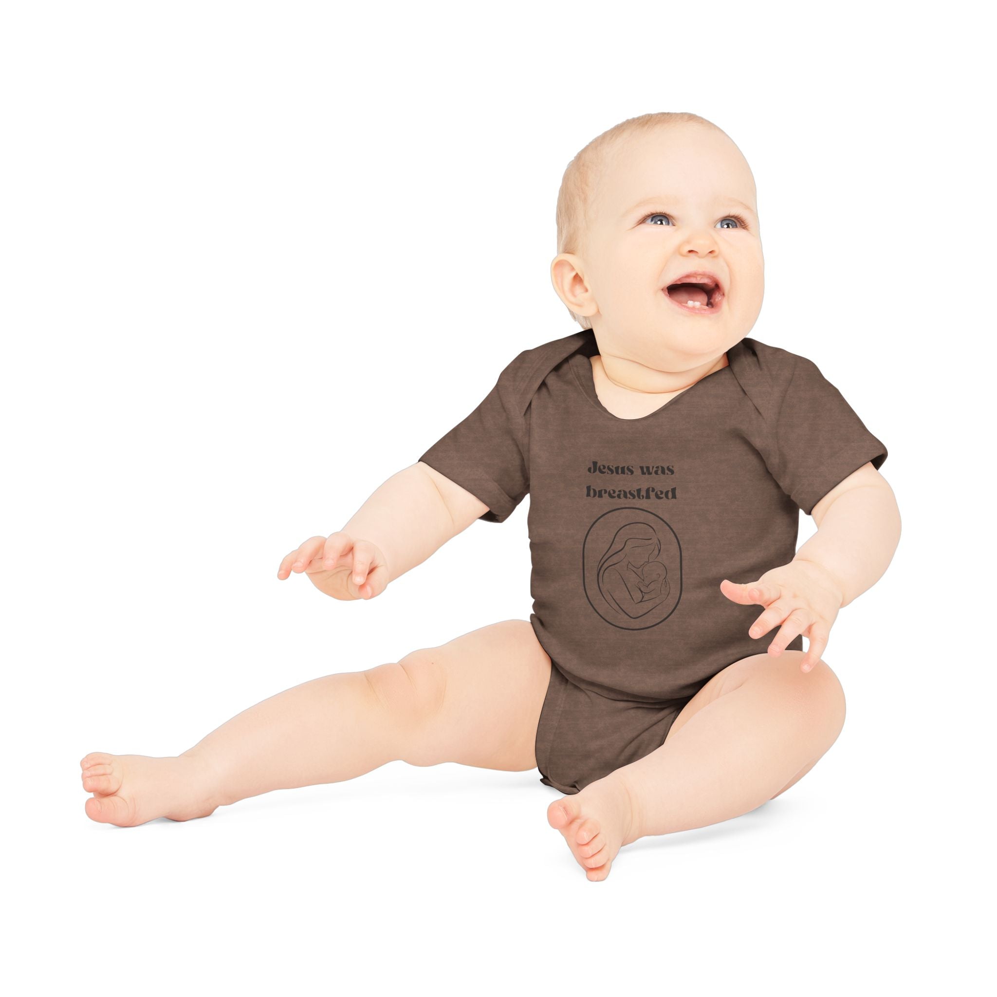 Jesus was breastfed Baby Organic Short Sleeve Bodysuit