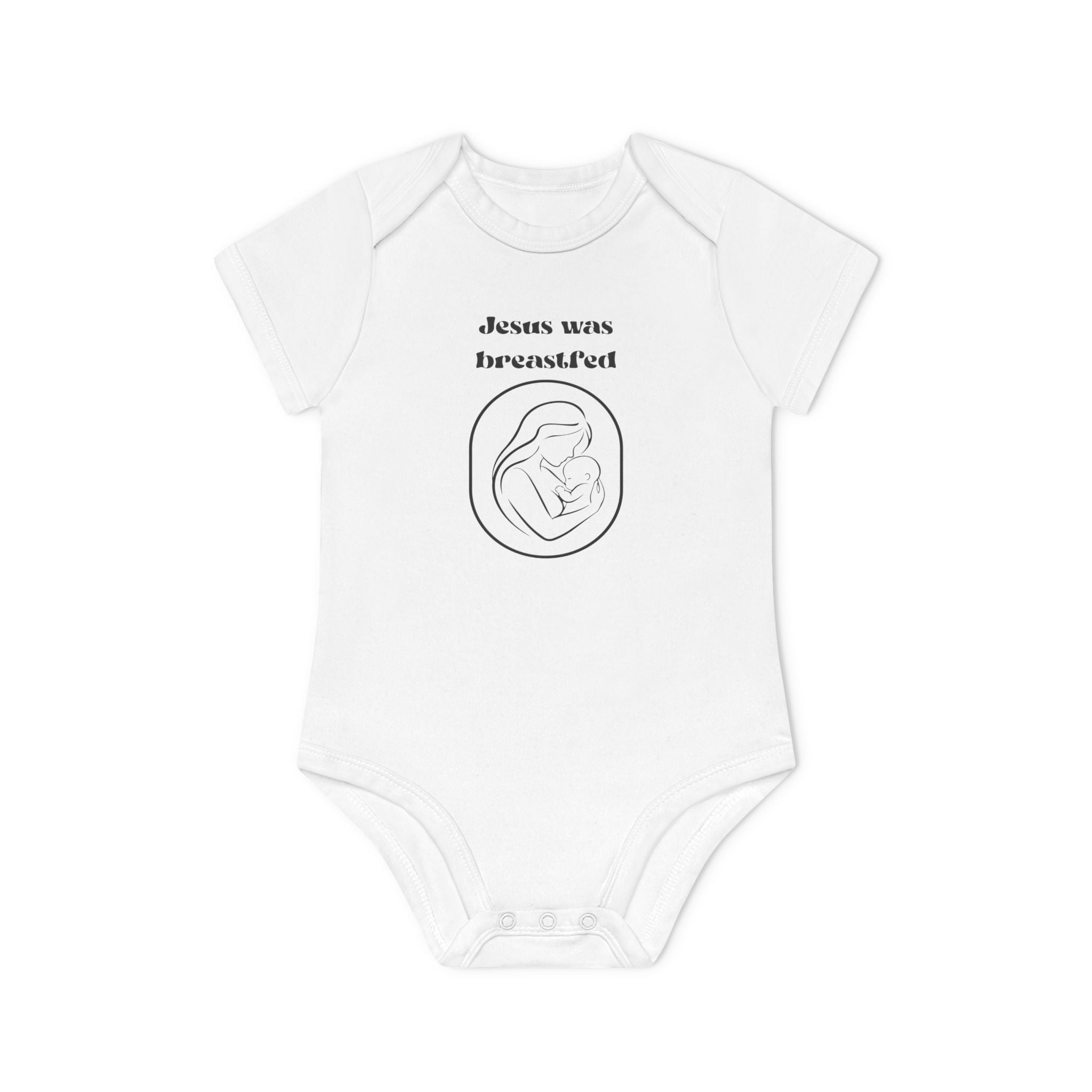 Jesus was breastfed Baby Organic Short Sleeve Bodysuit