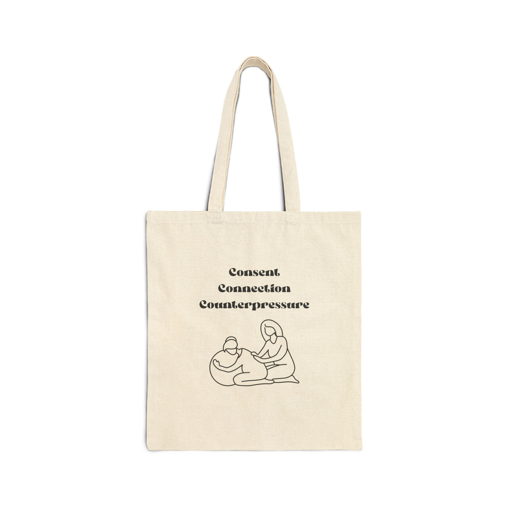 Consent connection counterpressure - Cotton Canvas Tote Bag