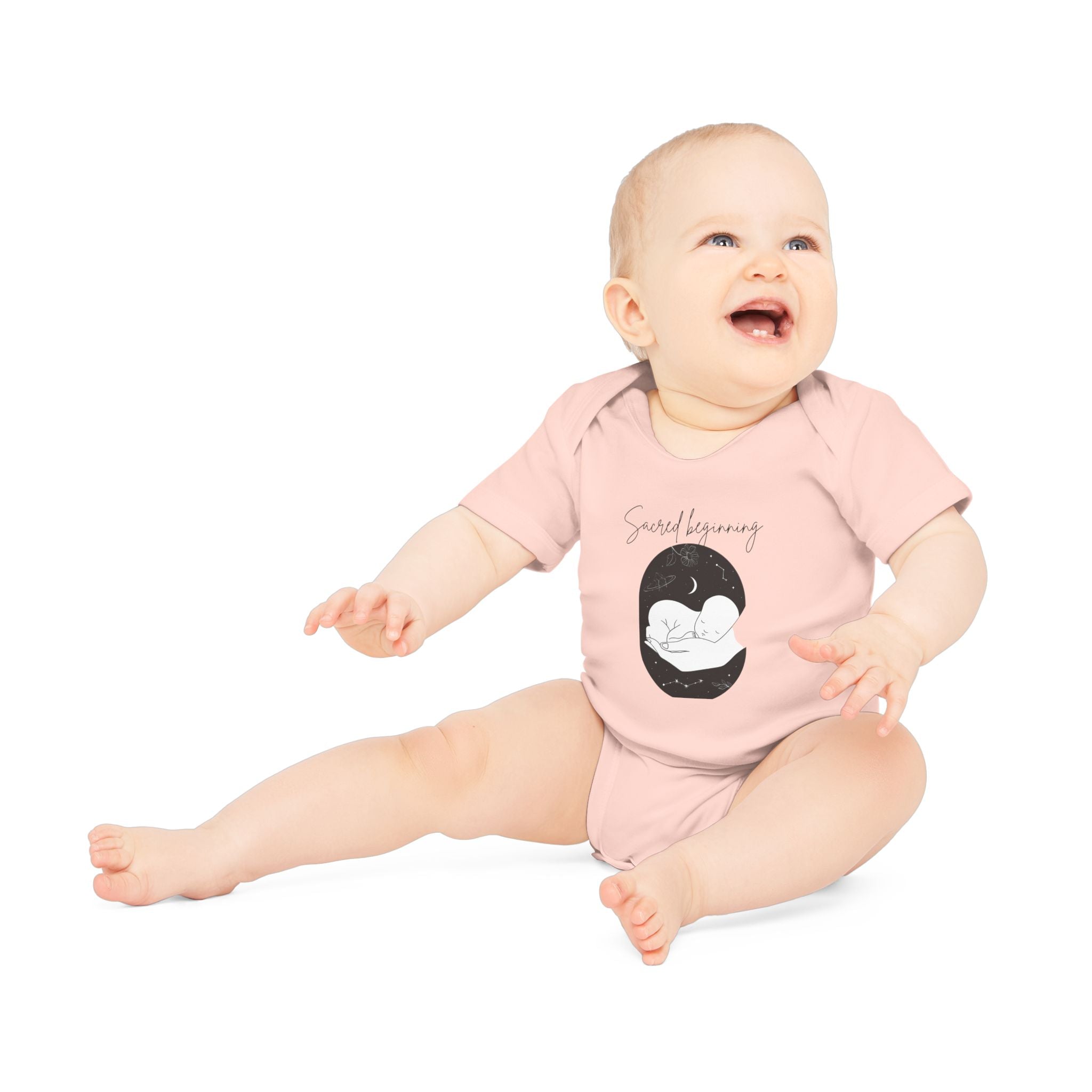 Sacred Beginnings Baby Organic Short Sleeve Bodysuit