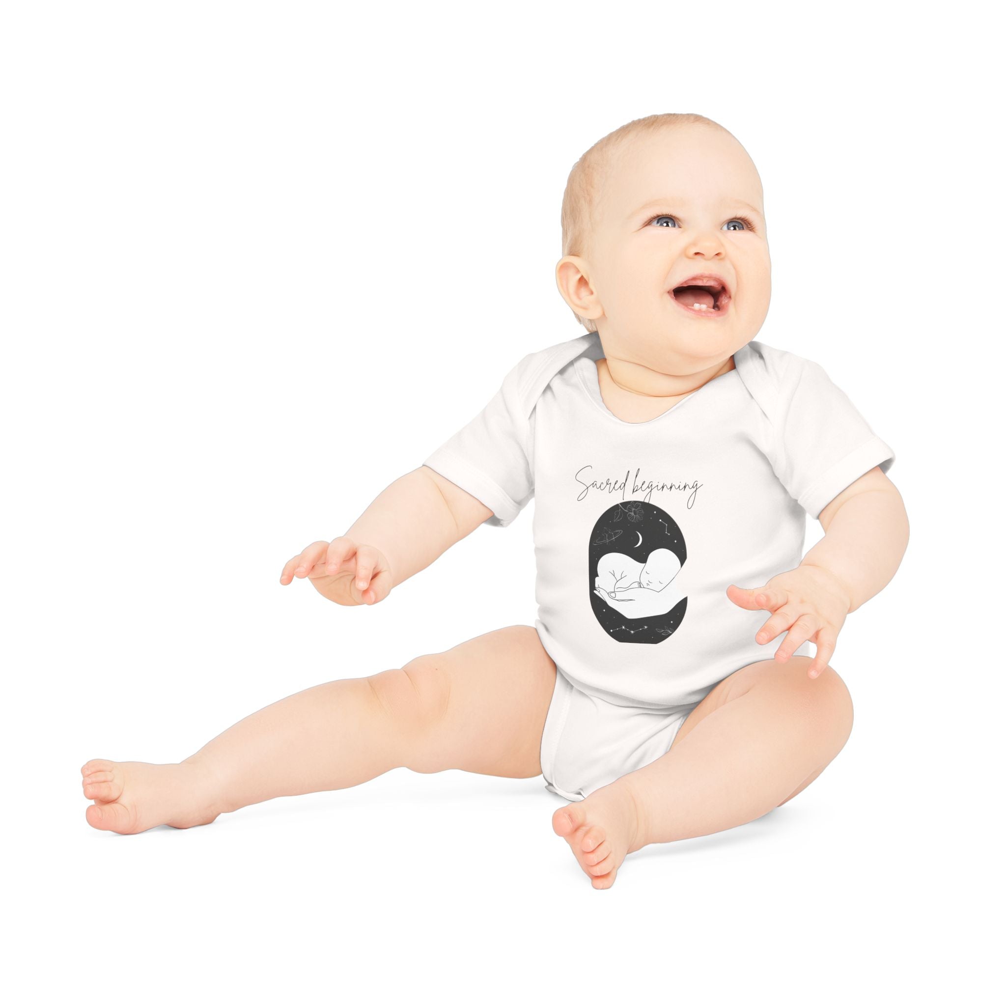 Sacred Beginnings Baby Organic Short Sleeve Bodysuit