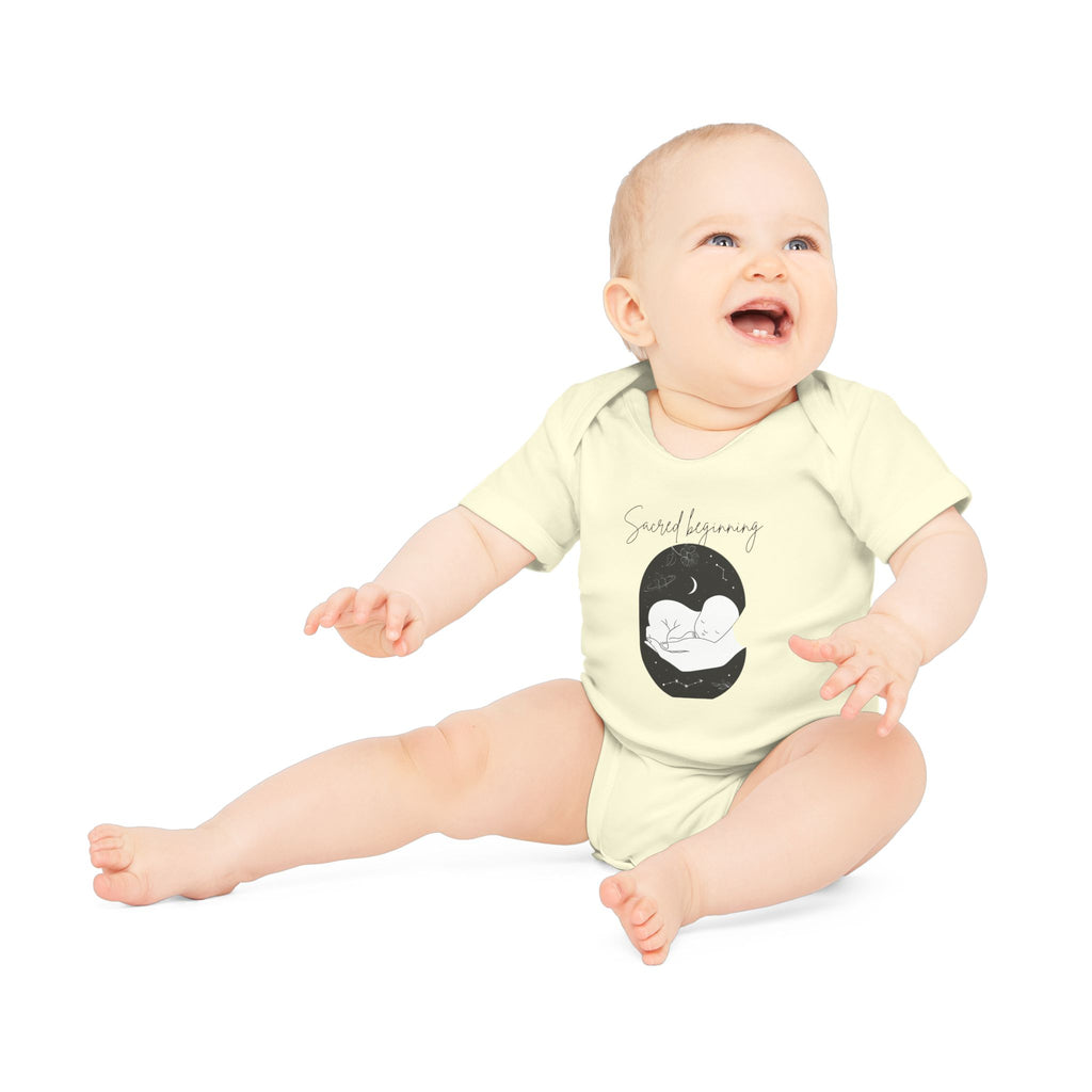 Sacred Beginnings Baby Organic Short Sleeve Bodysuit