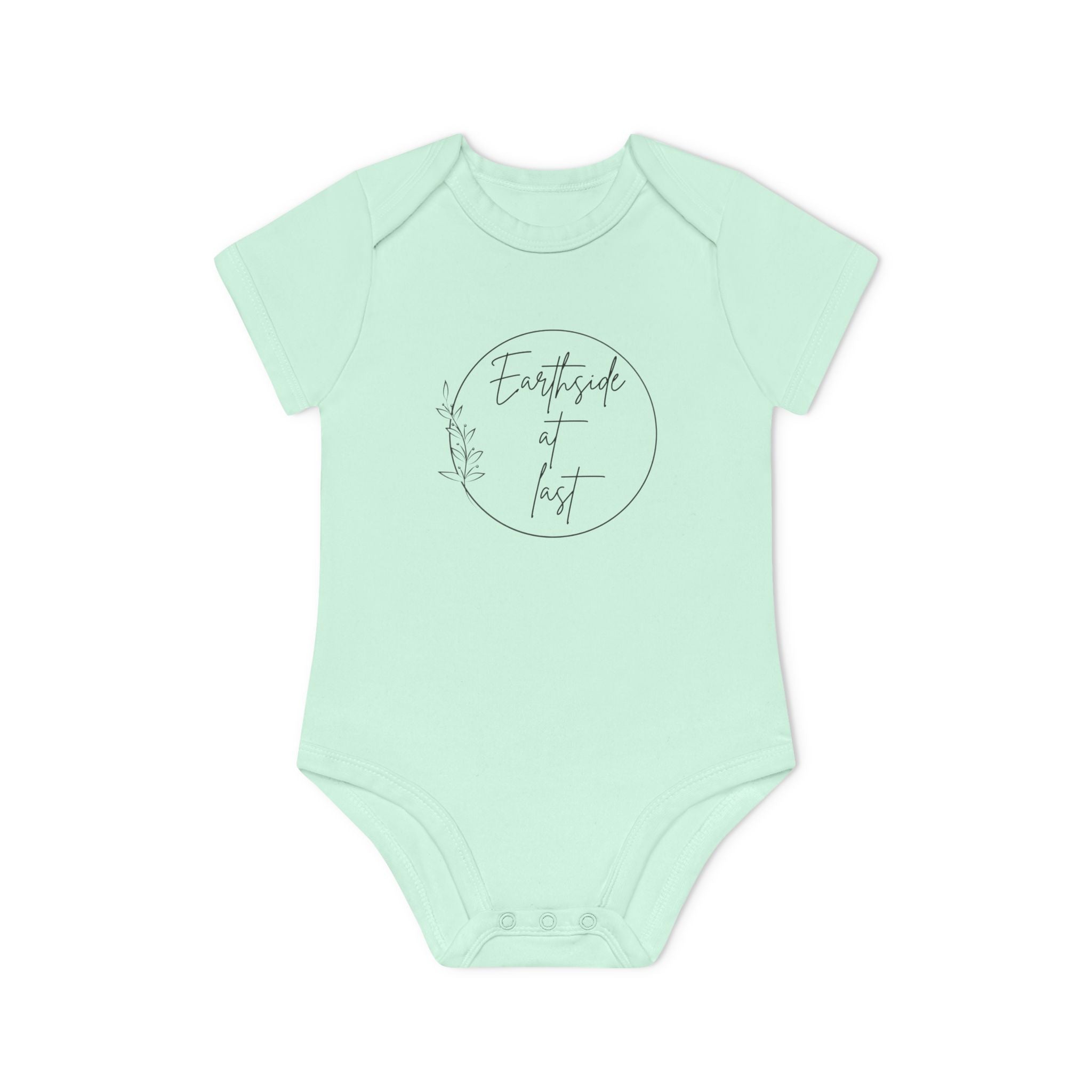 Earthside at last Baby Organic Short Sleeve Bodysuit