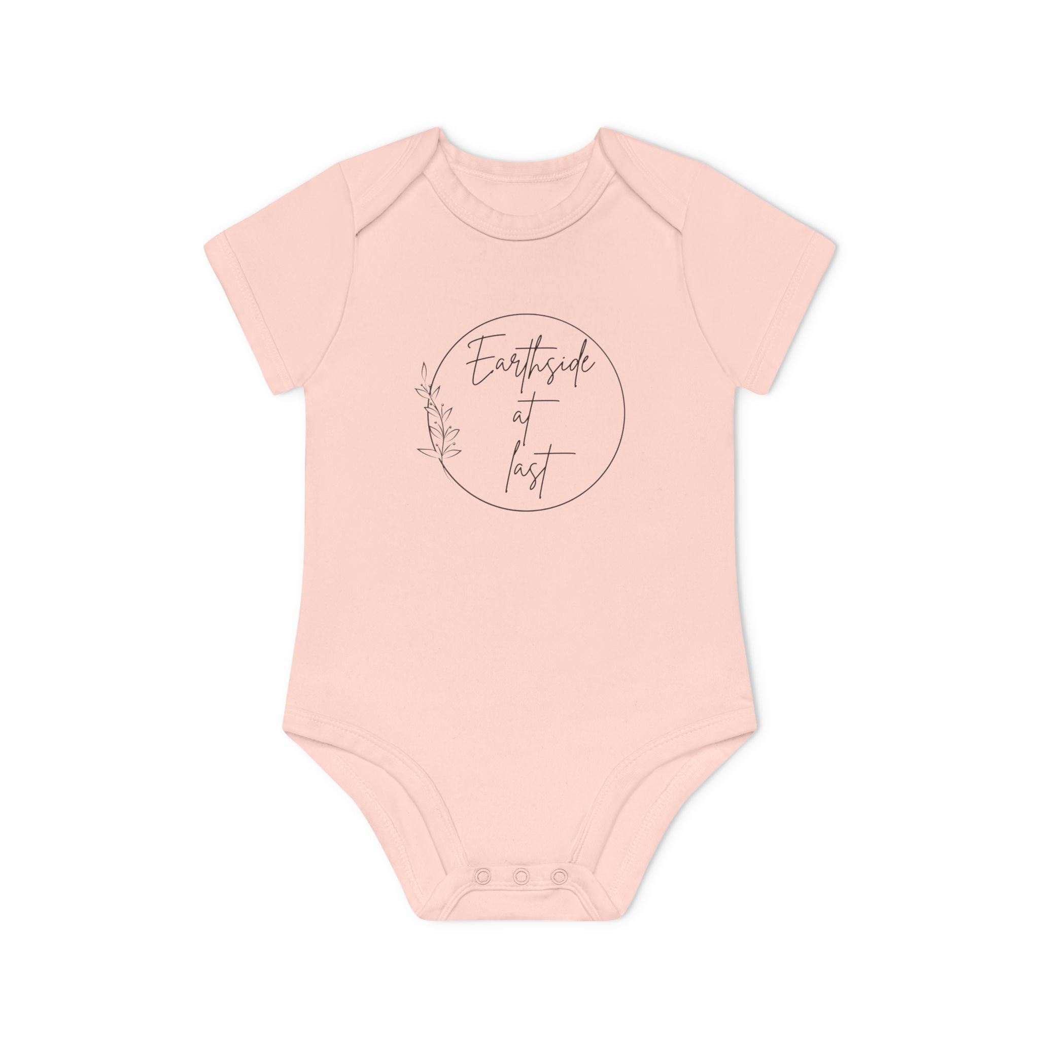 Earthside at last Baby Organic Short Sleeve Bodysuit