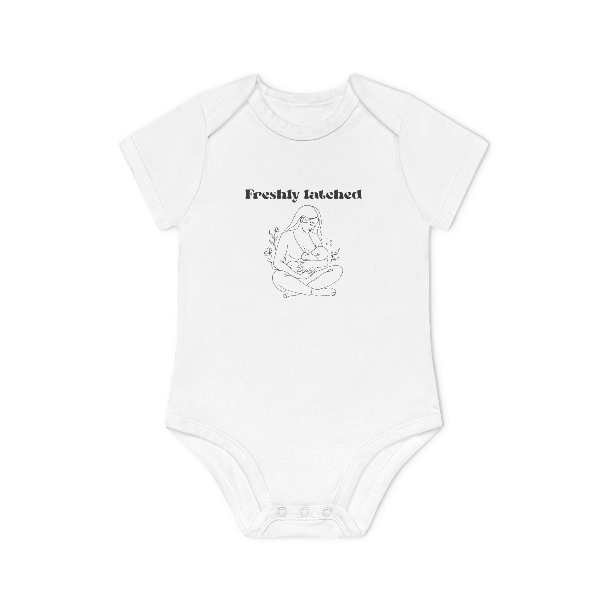 Earthside at last Baby Organic Short Sleeve Bodysuit