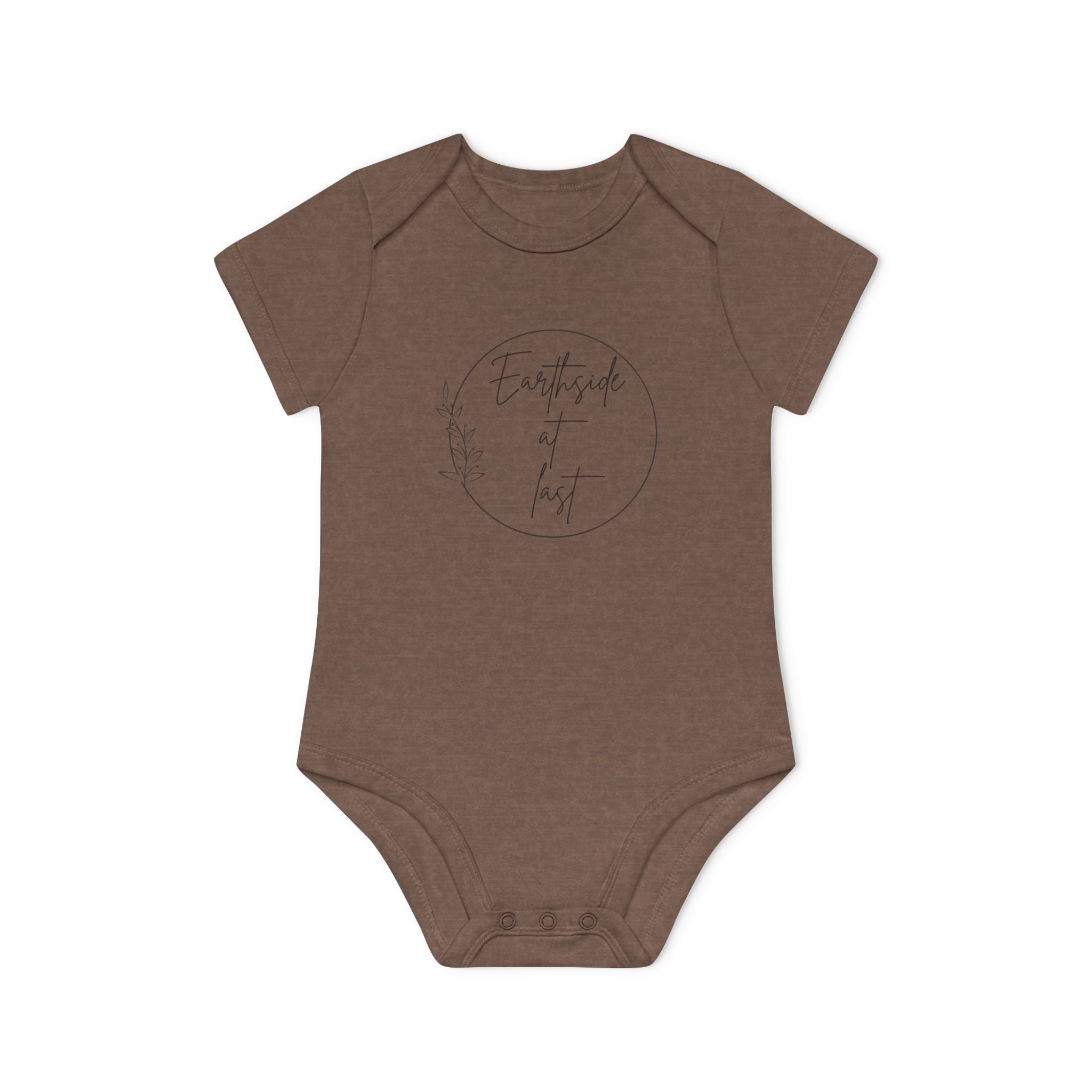 Earthside at last Baby Organic Short Sleeve Bodysuit