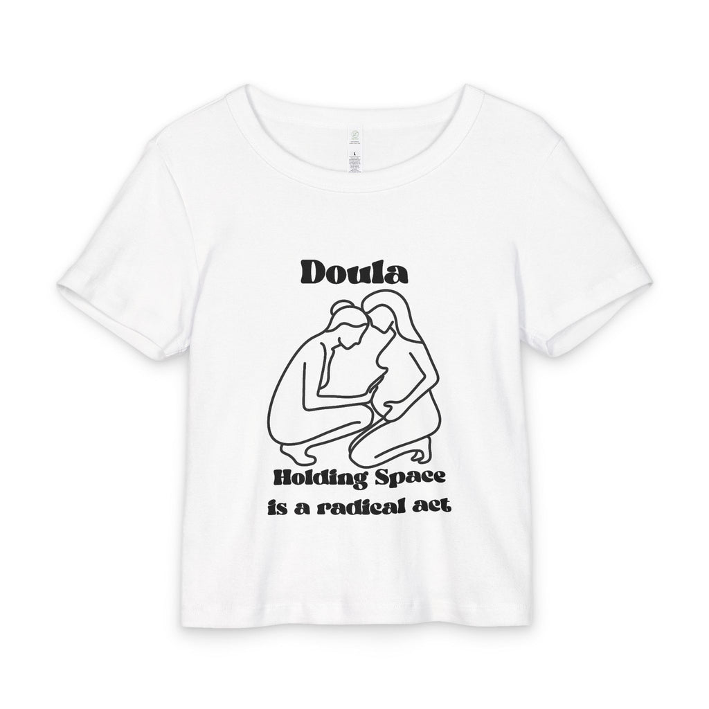 Doula holding space - Organic Rib Baby Tee