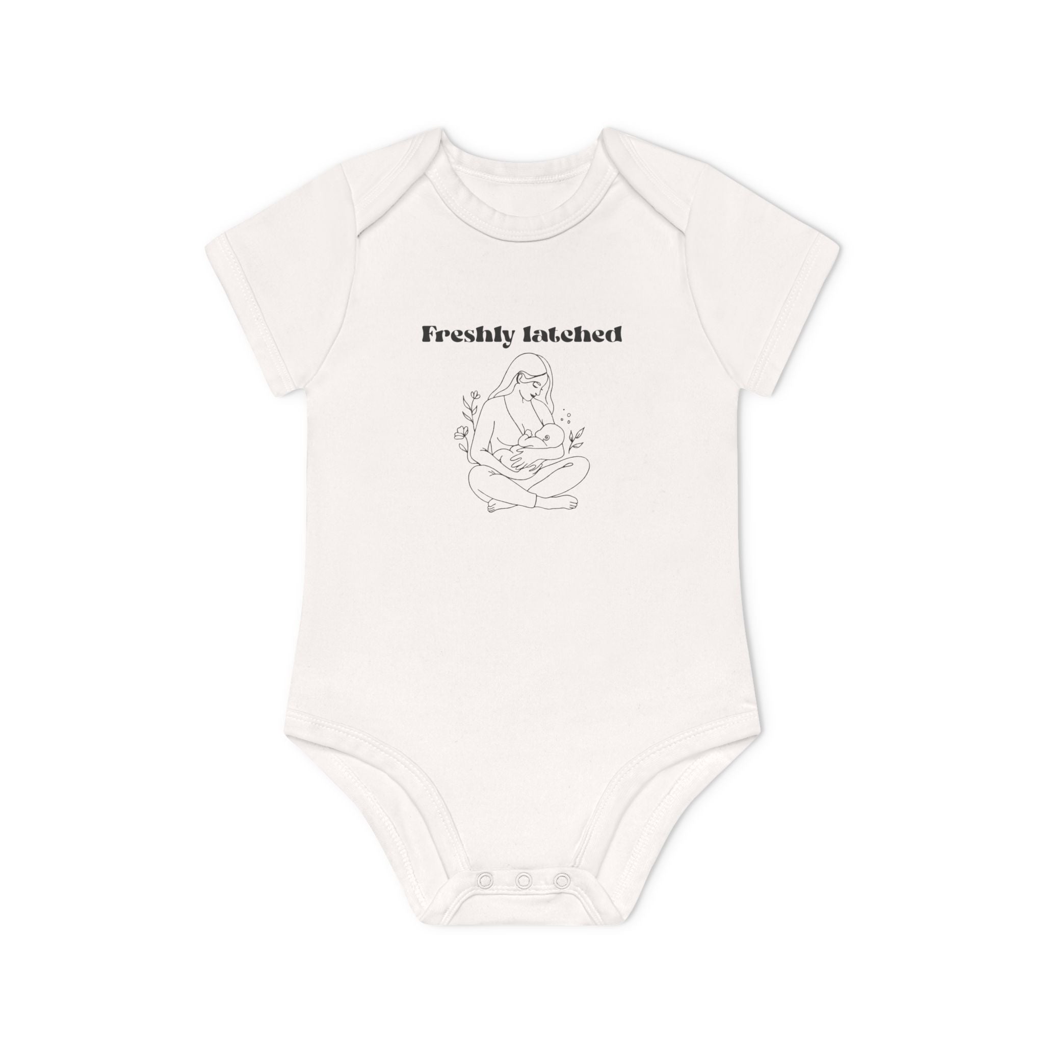 Earthside at last Baby Organic Short Sleeve Bodysuit