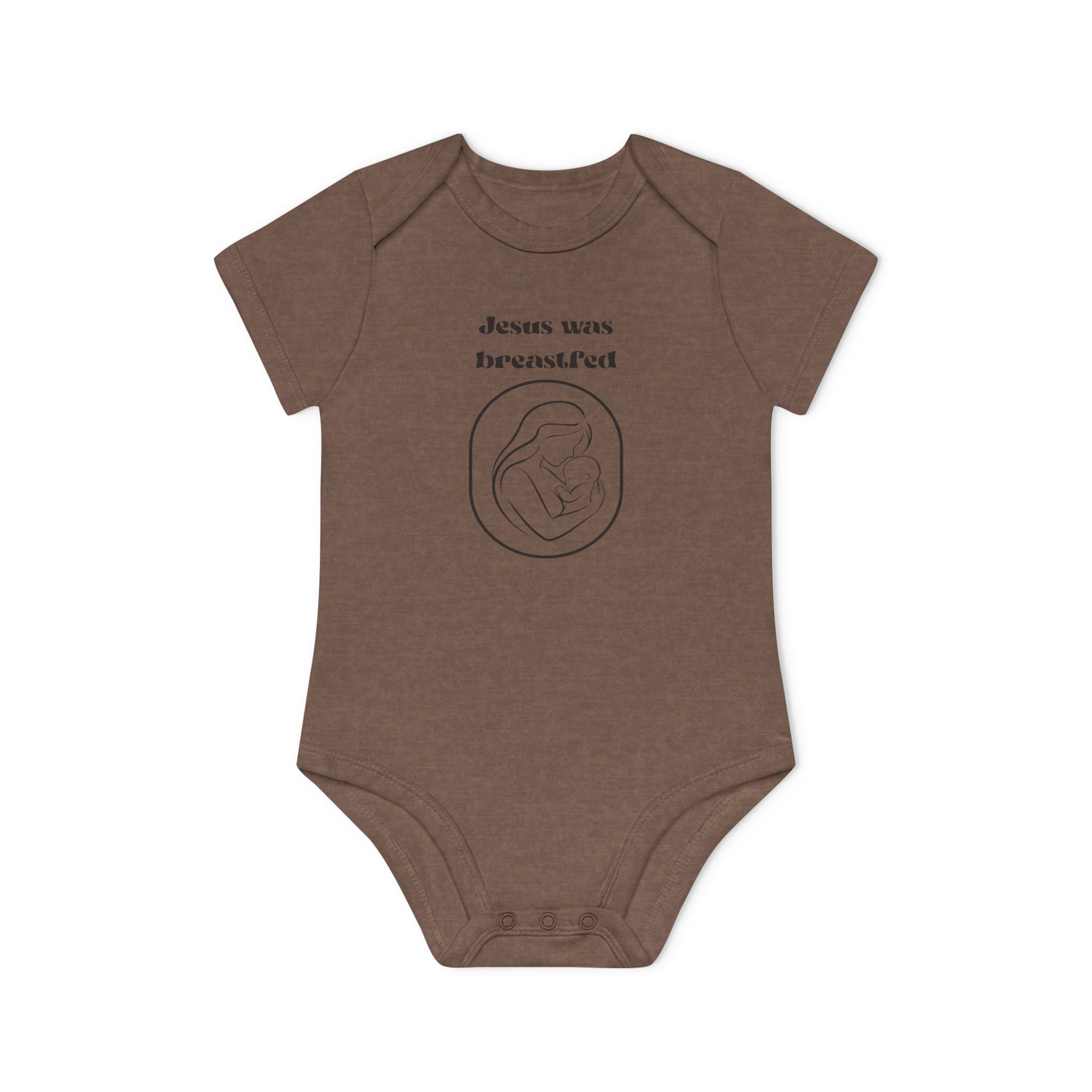 Jesus was breastfed Baby Organic Short Sleeve Bodysuit