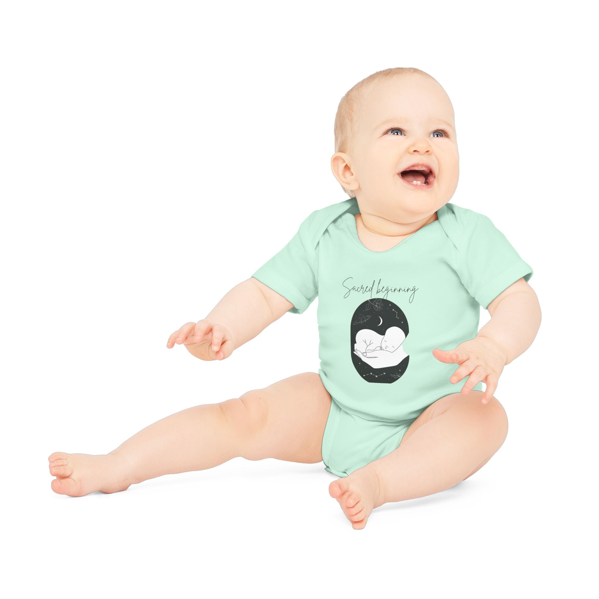 Sacred Beginnings Baby Organic Short Sleeve Bodysuit