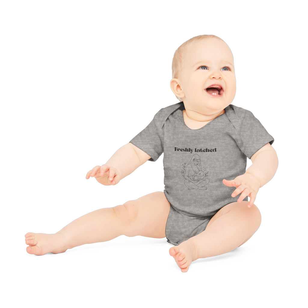 Earthside at last Baby Organic Short Sleeve Bodysuit