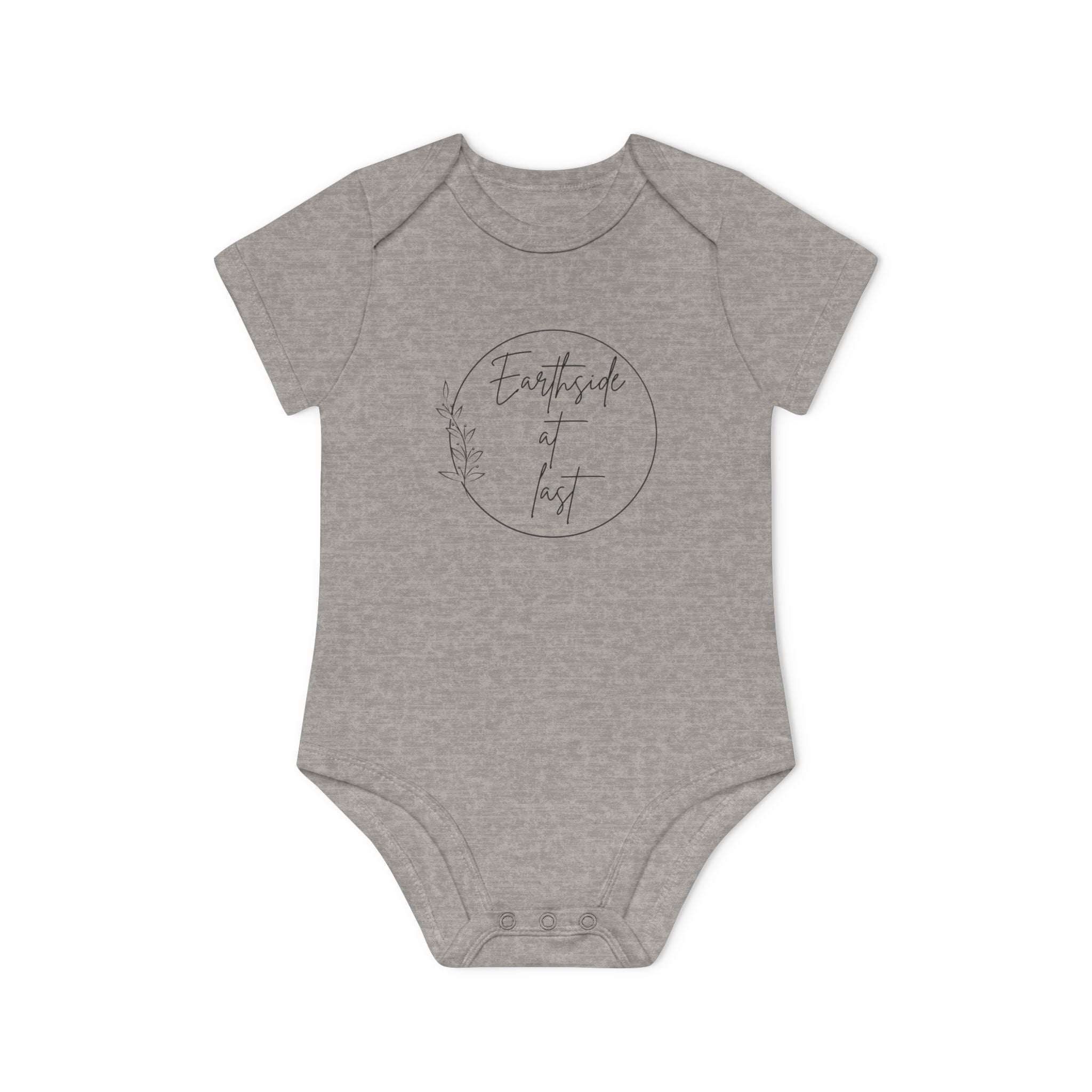 Earthside at last Baby Organic Short Sleeve Bodysuit